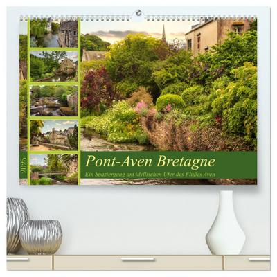 Pont-Aven Bretagne (hochwertiger Premium Wandkalender 2025 DIN A2 quer), Kunstdruck in Hochglanz