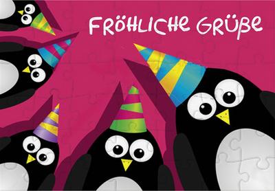 Puzzlekarte ’Fröhliche Grüße’
