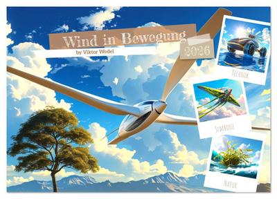 Wind in Bewegung (Tischkalender 2026 DIN A5 quer), CALVENDO Monatskalender