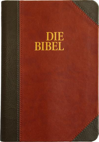 Schlachter 2000 Bibel - Taschenausgabe (Softcover, grau/braun)