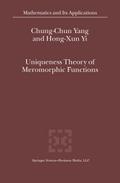 Uniqueness Theory of Meromorphic Functions