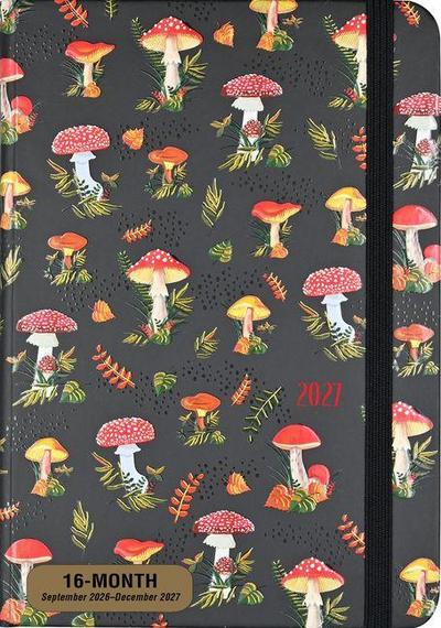 2027 Mushrooms Weekly Planner (16 Months, Sept 2026 to Dec 2027)