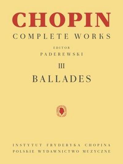 Chopin, F: Ballades