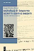 κηληθμῷ δ᾽ ἔσχοντο Scritti editi e inediti
