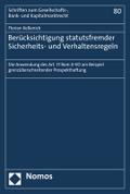 Berücksichtigung statutsfremder Sicherheits- und V