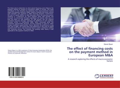 The effect of financing costs on the payment method in European M&A