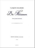 10 miniatures pour jeunes pianistesfür Klavier