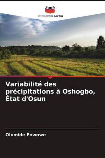 Variabilité des précipitations à Oshogbo, État d’Osun