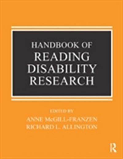 Handbook of Reading Disability Research