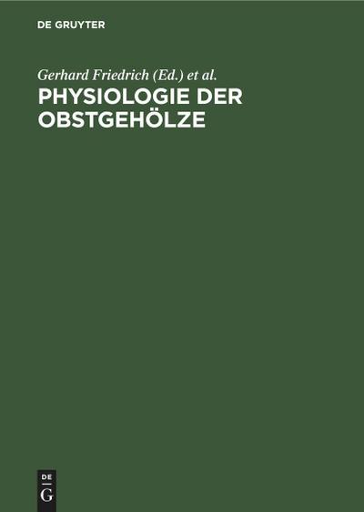 Physiologie der Obstgehölze