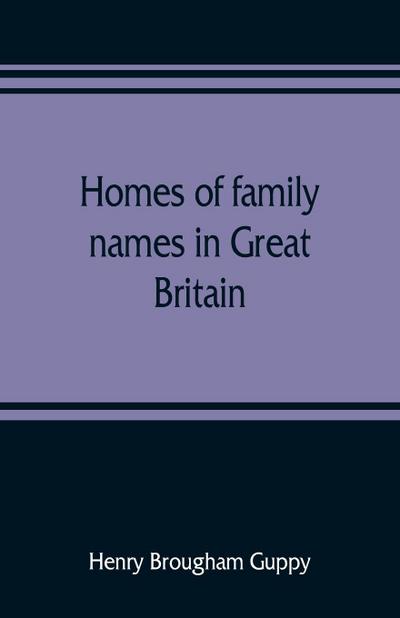 Homes of family names in Great Britain