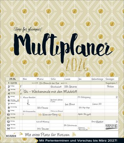Multiplaner - Time for glamour 2026