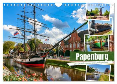 Rund um Papenburg (Wandkalender 2024 DIN A4 quer), CALVENDO Monatskalender