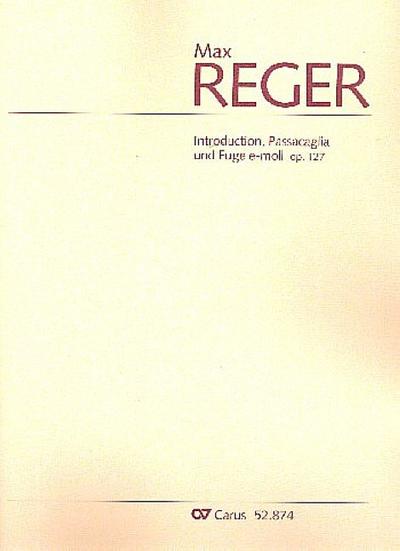Introduction, Passacaglia und Fuge e-Moll