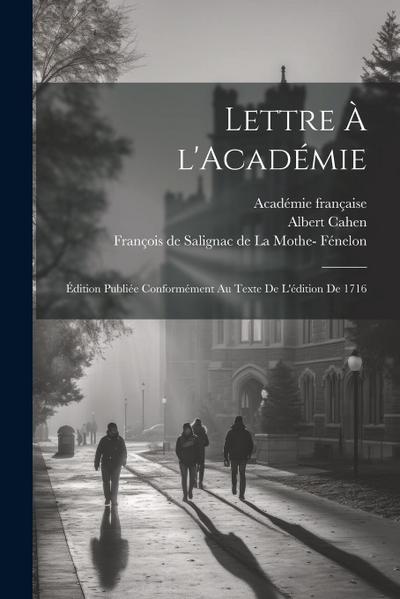 Lettre à l’Académie