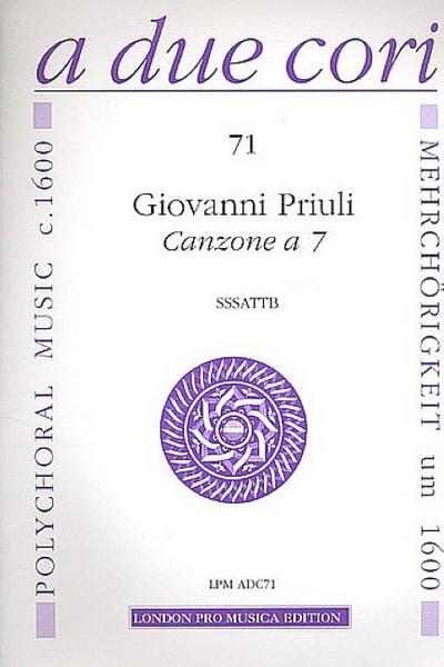 Canzone a 7für 7 Instrumente (SSSATTB)