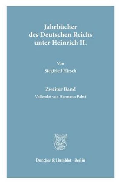 Jahrbücher des Deutschen Reichs unter Heinrich II.