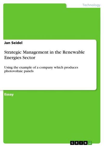Strategic Management in the Renewable Energies Sector - Jan Seidel