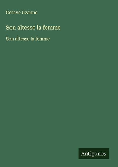 Son altesse la femme