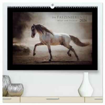 Die Faszinierende Welt der Pferde (hochwertiger Premium Wandkalender 2026 DIN A2 quer), Kunstdruck in Hochglanz
