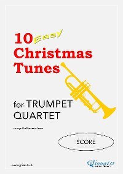 Bb Trumpet Quartet Score "10 Easy Christmas Tunes"