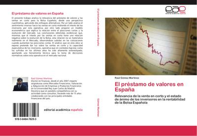 El préstamo de valores en España