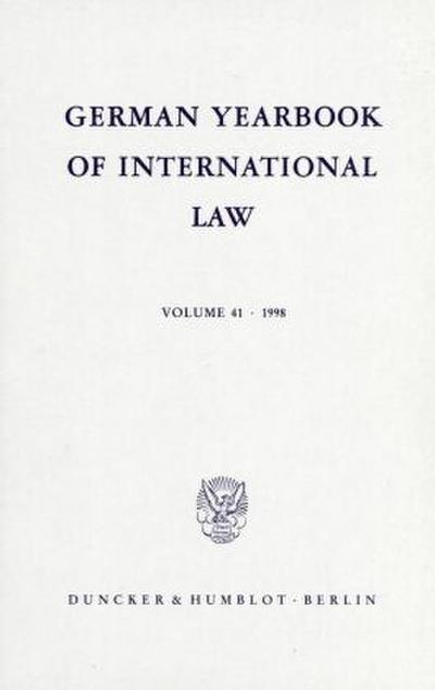 German Yearbook of International Law / Jahrbuch für Internationales Recht.