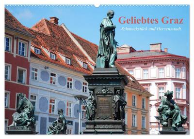 Geliebtes Graz. Schmuckstück und Herzensstadt (Wandkalender 2026 DIN A2 quer), CALVENDO Monatskalender