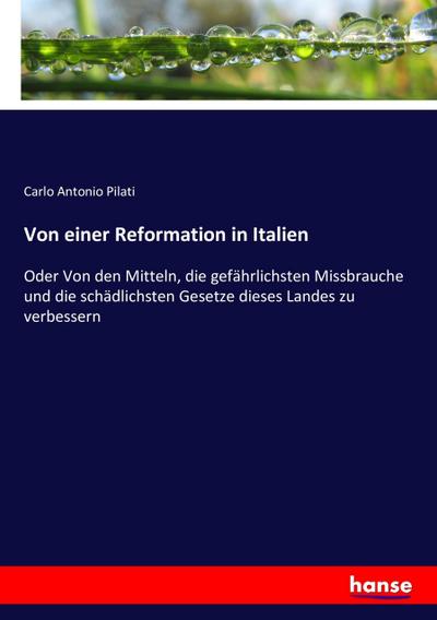 Von einer Reformation in Italien