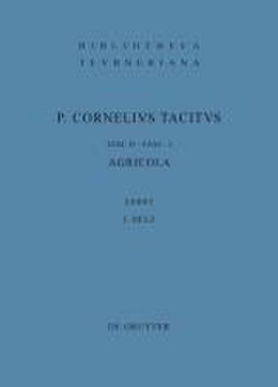 Cornelii Taciti libri qui supersunt Tomus II. Fasciculus 3. Agricola