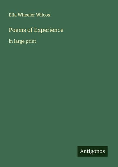 Poems of Experience