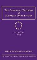 Cambridge Yearbook of European Legal Studies Volume 2, 1999