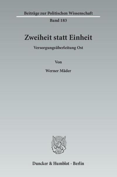 Zweiheit statt Einheit