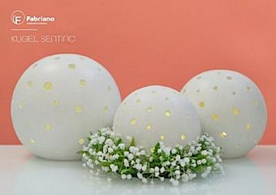 Fabriano LED Lichtkugel Sentino 15 cm chiara