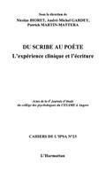 Du Scribe au poete