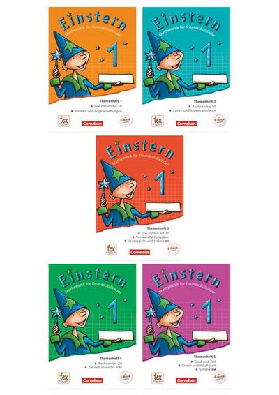 Einstern: Mathematik für Grundschulkinder, Teil 1. Verbrauchsmaterial - Themenheft 1. Die Zahlen bis 10, Formen und Lagebeziehungen