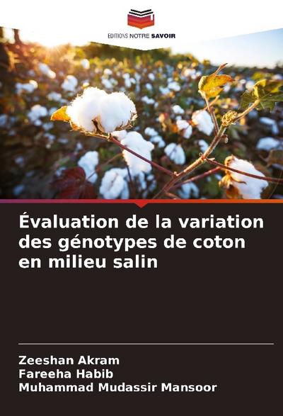 Évaluation de la variation des génotypes de coton en milieu salin
