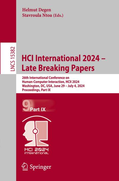 HCI International 2024 - Late Breaking Papers