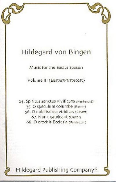 Music for the Easter Season vol.3for voice (unison chorus) a cappella