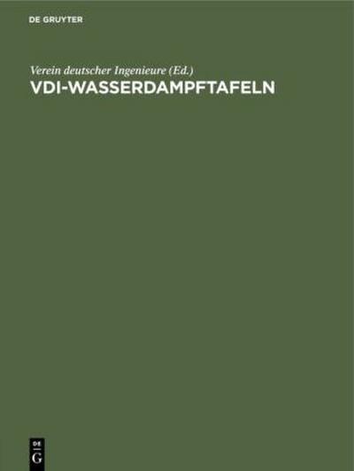 VDI-Wasserdampftafeln