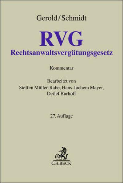 Rechtsanwaltsvergütungsgesetz. RVG