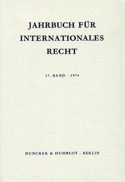 Jahrbuch für Internationales Recht.