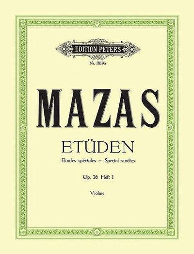 Etüden op. 36 / Etudes spéciales