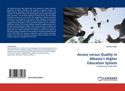 Access versus Quality in Albania’s Higher Education System