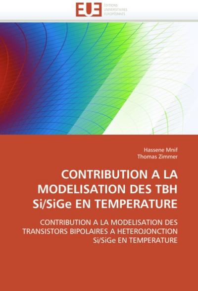 CONTRIBUTION A LA MODELISATION DES TBH Si/SiGe EN TEMPERATURE