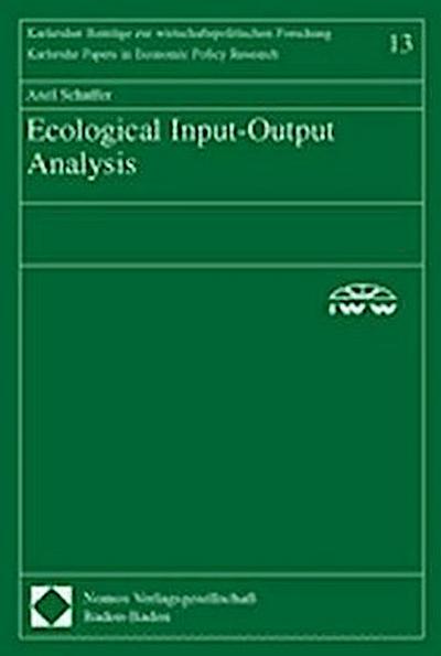 Ecological Input-Output Analysis