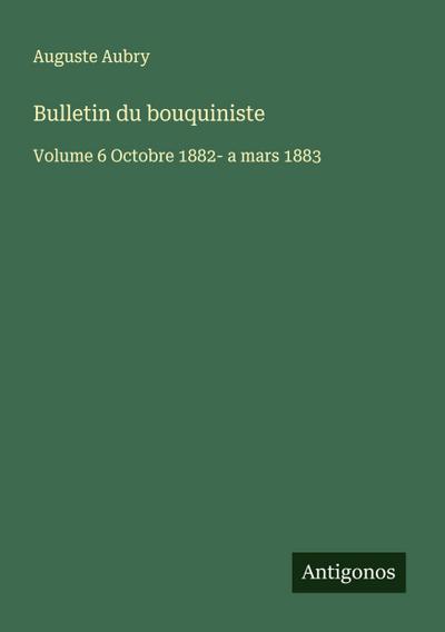 Bulletin du bouquiniste