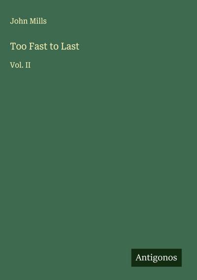 Too Fast to Last