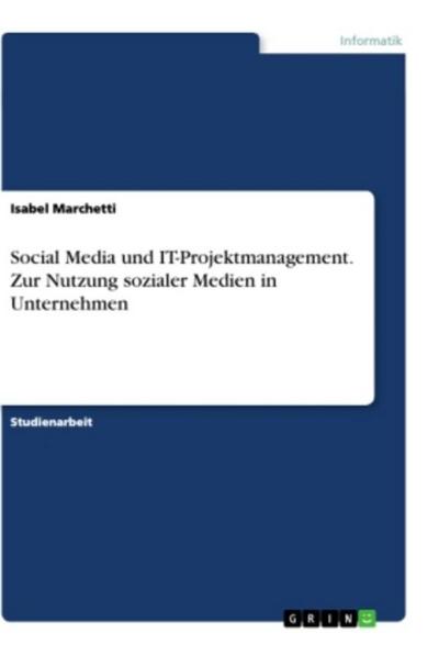 Social Media und IT-Projektmanagement. Zur Nutzung sozialer Medien in Unternehmen - Isabel Marchetti