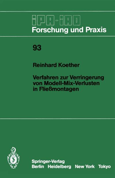 Verfahren zur Verringerung von Modell-Mix-Verlusten in Fließmontagen